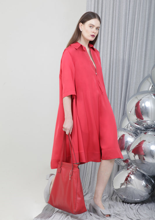 VESTIDO POLO EVASÊ COM ZÍPER