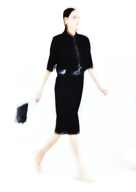 VESTIDO POLO COM VIÉS EM VERNIZ