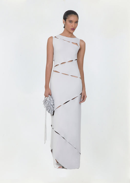 VESTIDO LONGO VAZADO