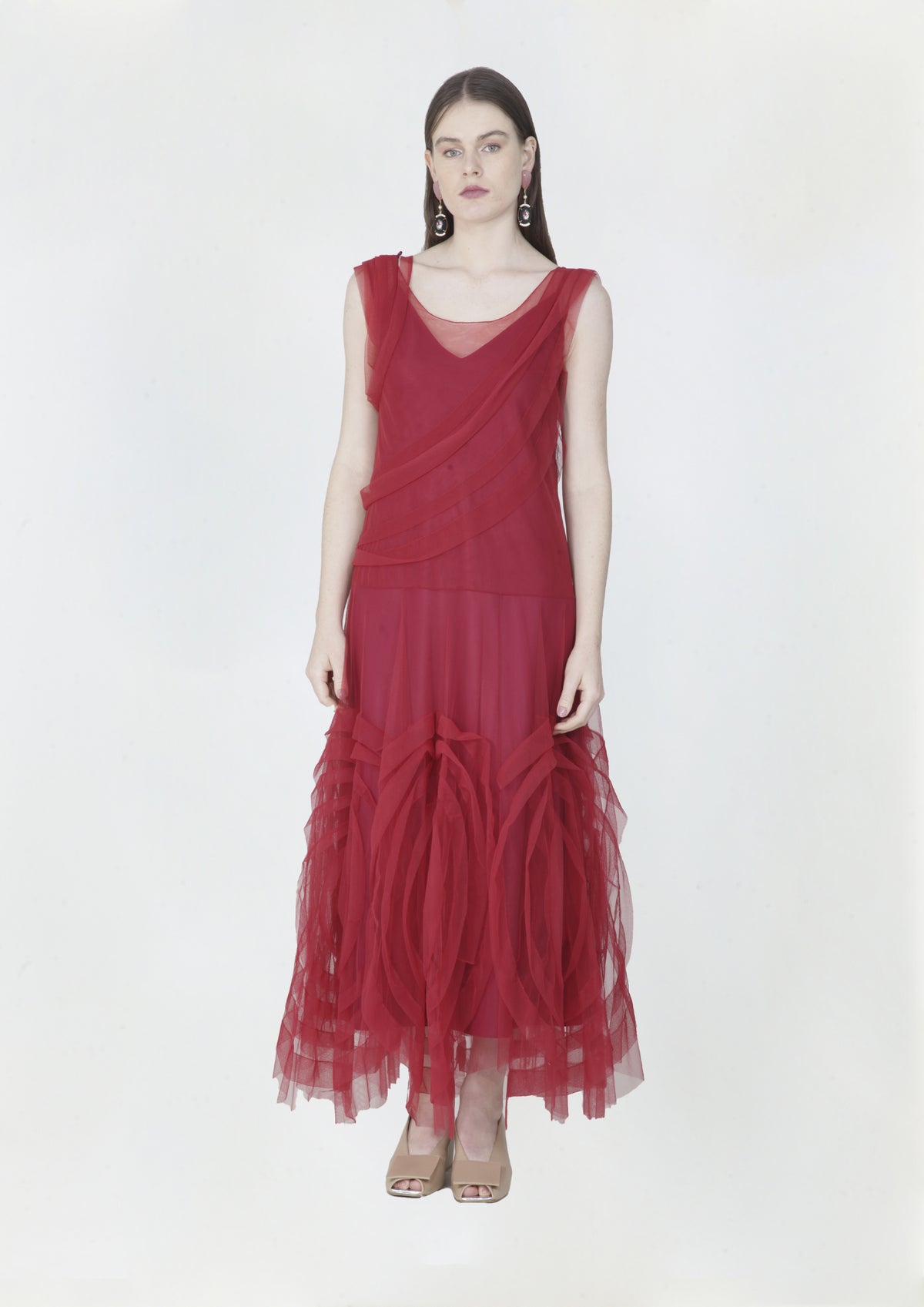 VESTIDO LONGO COM ASPIRAL