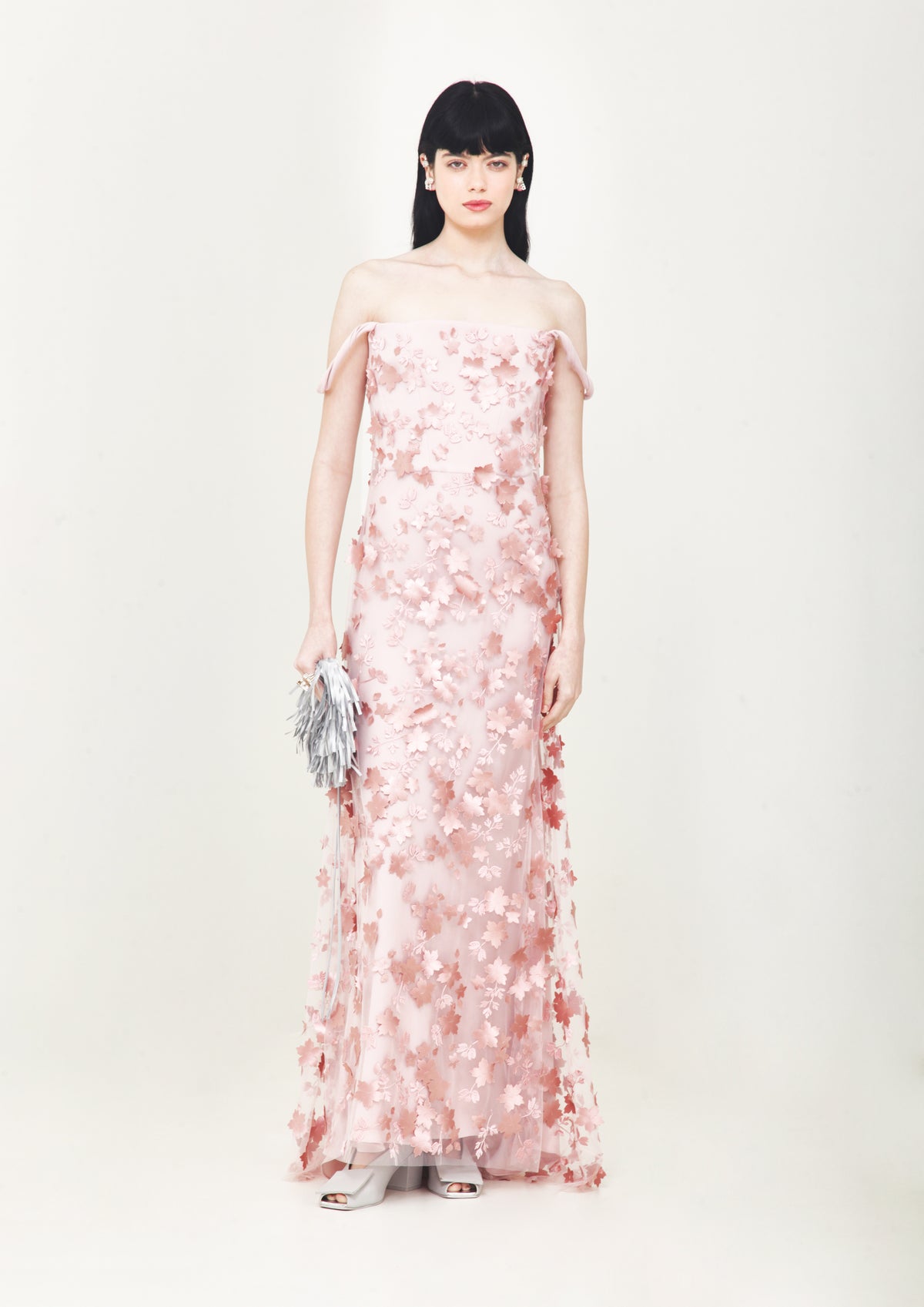 VESTIDO DE FESTA OMBRO A OMBRO JARDIM