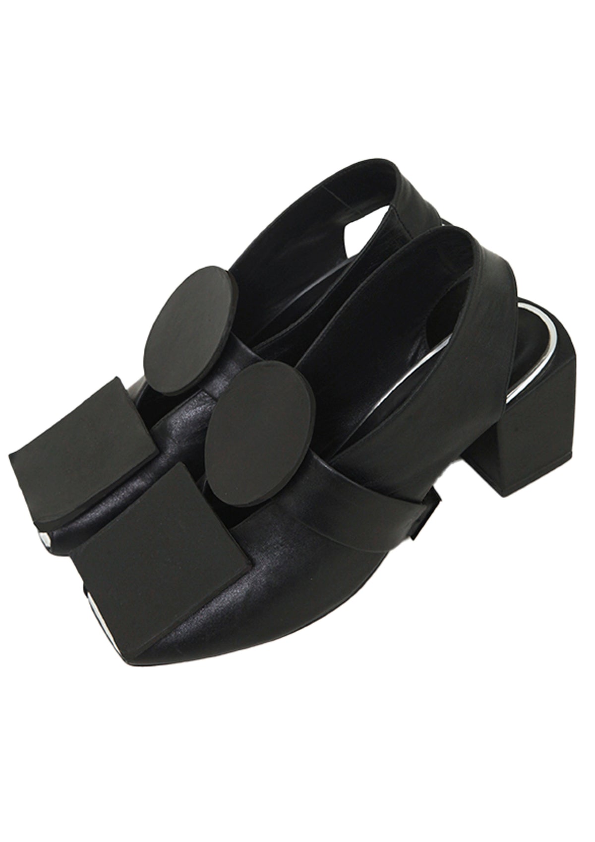 SANDÁLIA GEOMÉTRICA COM ACESSÓRIO REMOVÍVEL