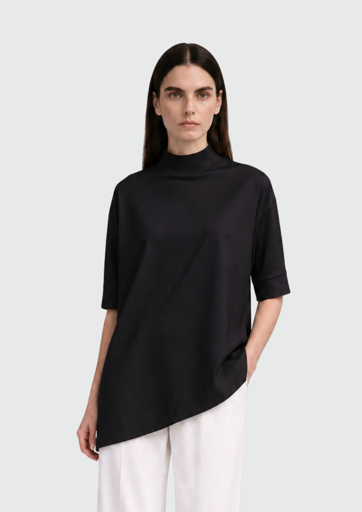 BLUSA BARRA ASSIMÉTRICA