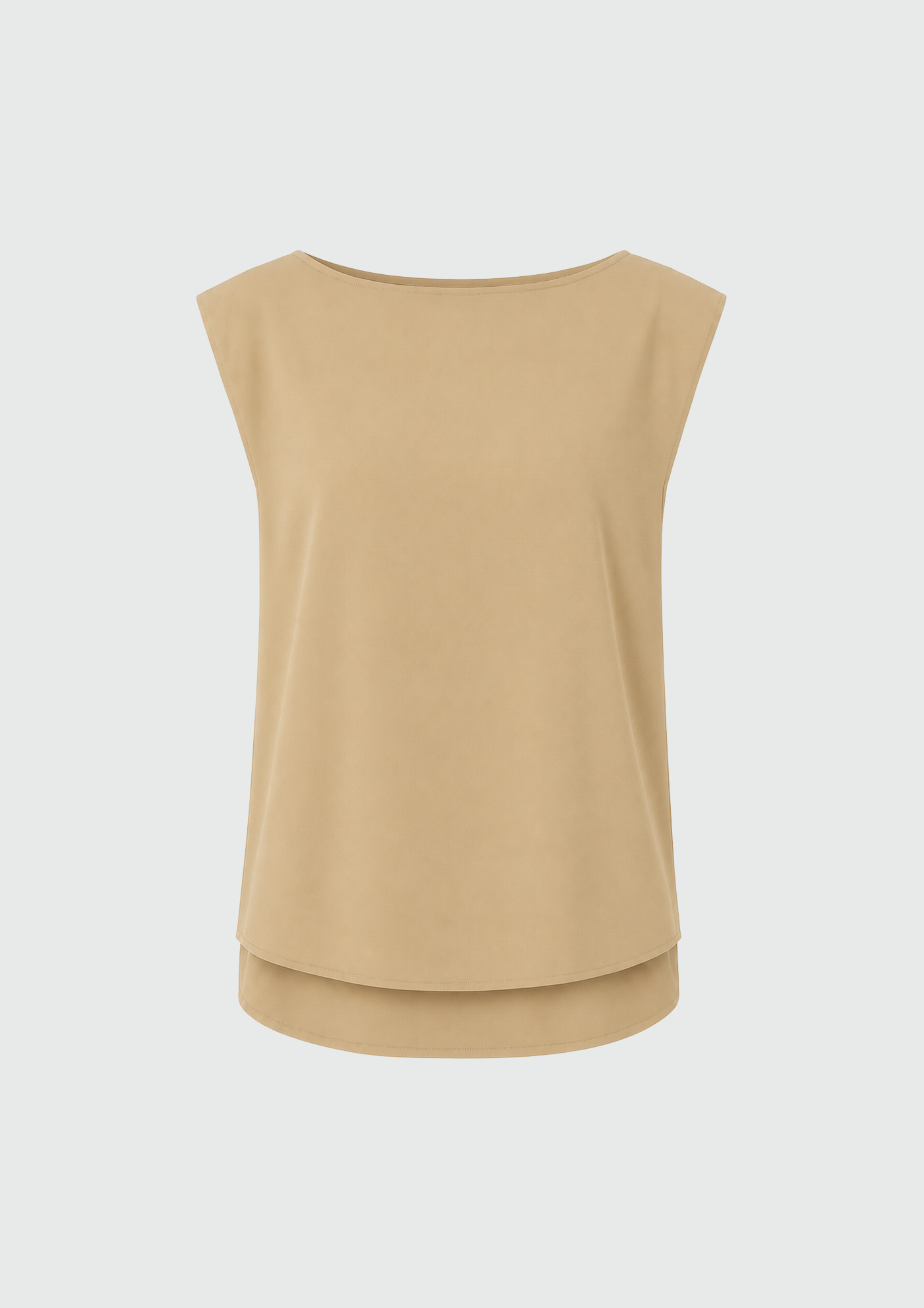BLUSA REGATA BARRA ASSIMÉTRICA