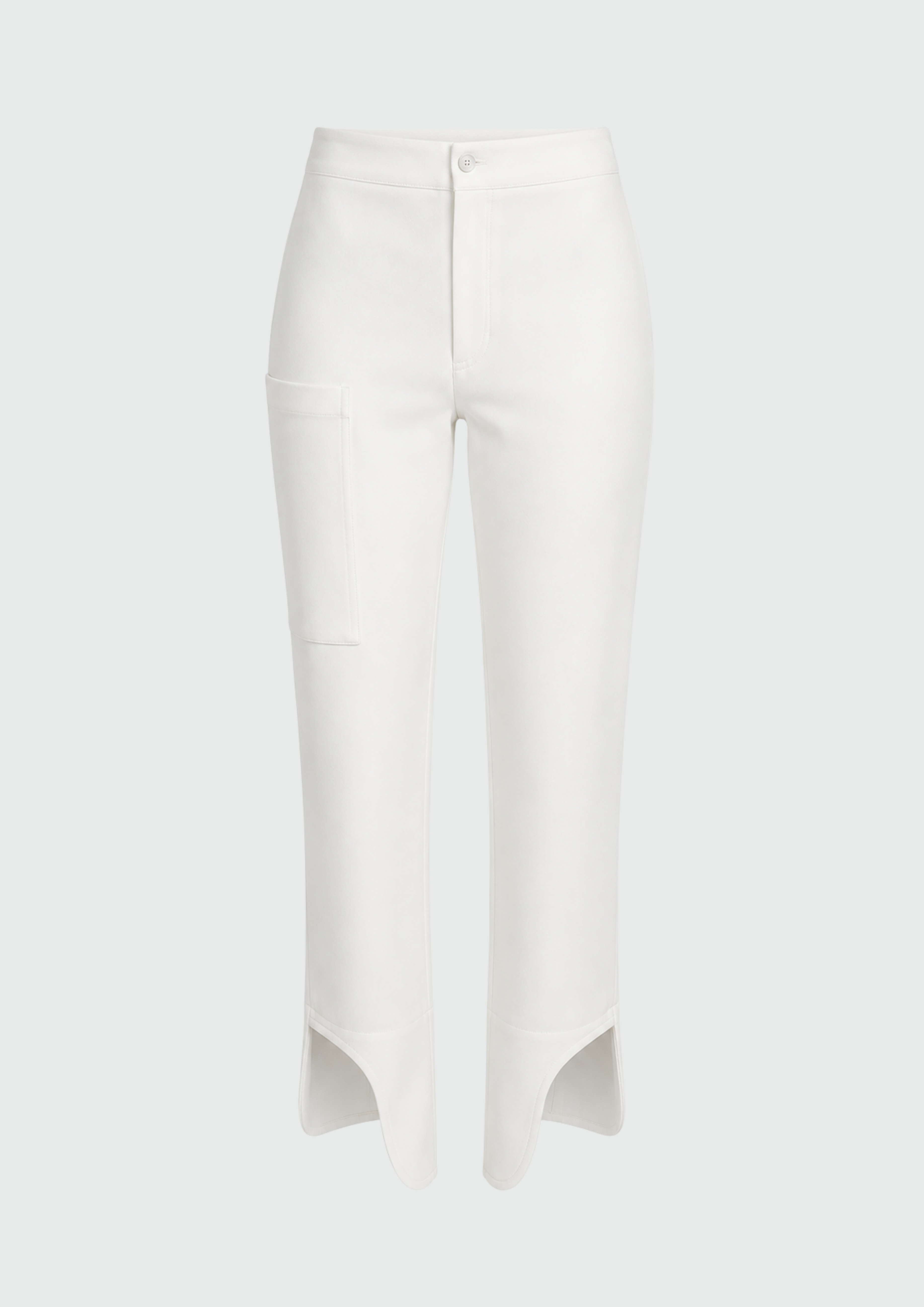 CALÇA RETA ASSIMÉTRICA DE JERSEY