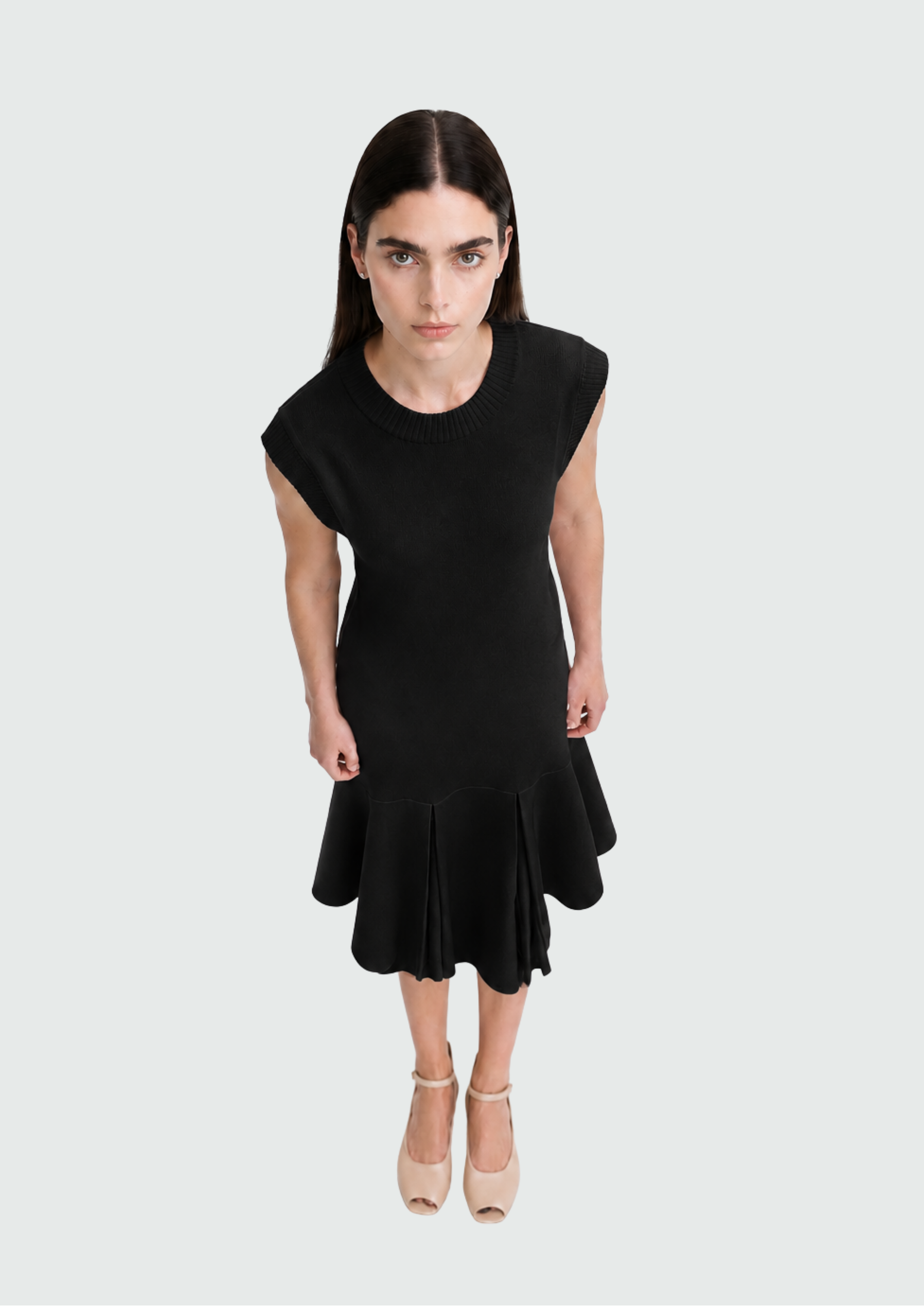 VESTIDO COM SAIA 8 FENDAS