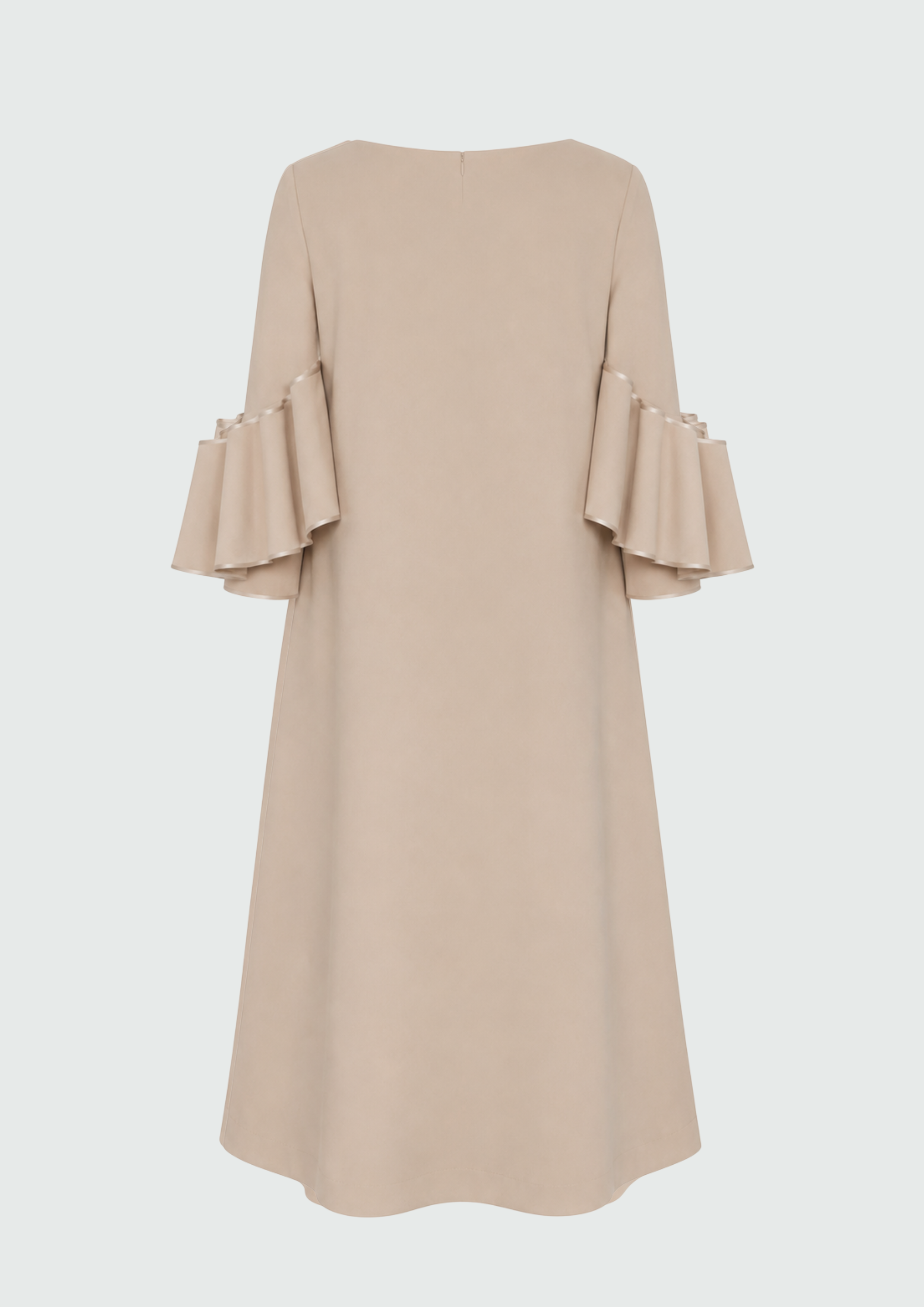 VESTIDO DETALHE NAS MANGAS