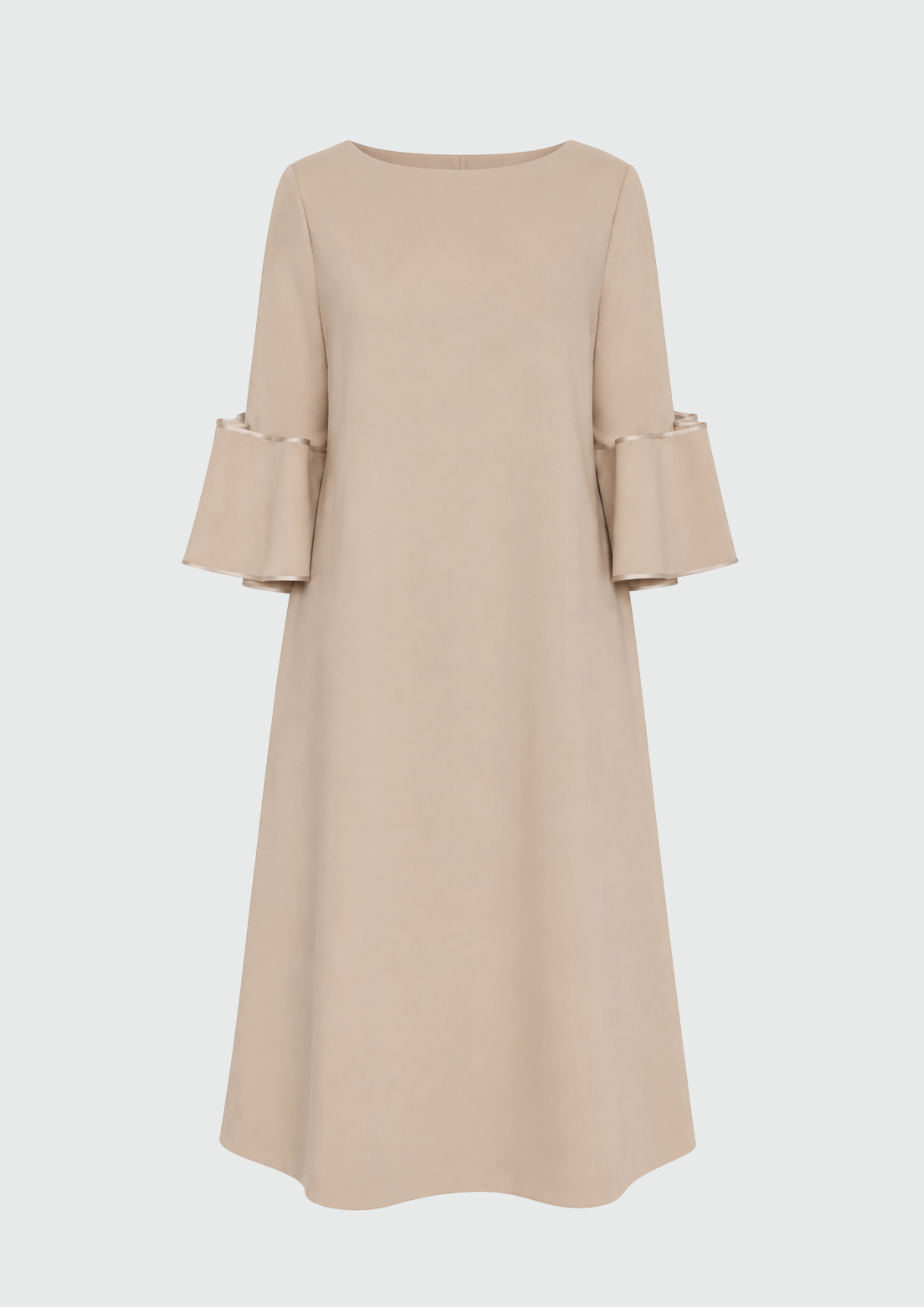 VESTIDO DETALHE NAS MANGAS