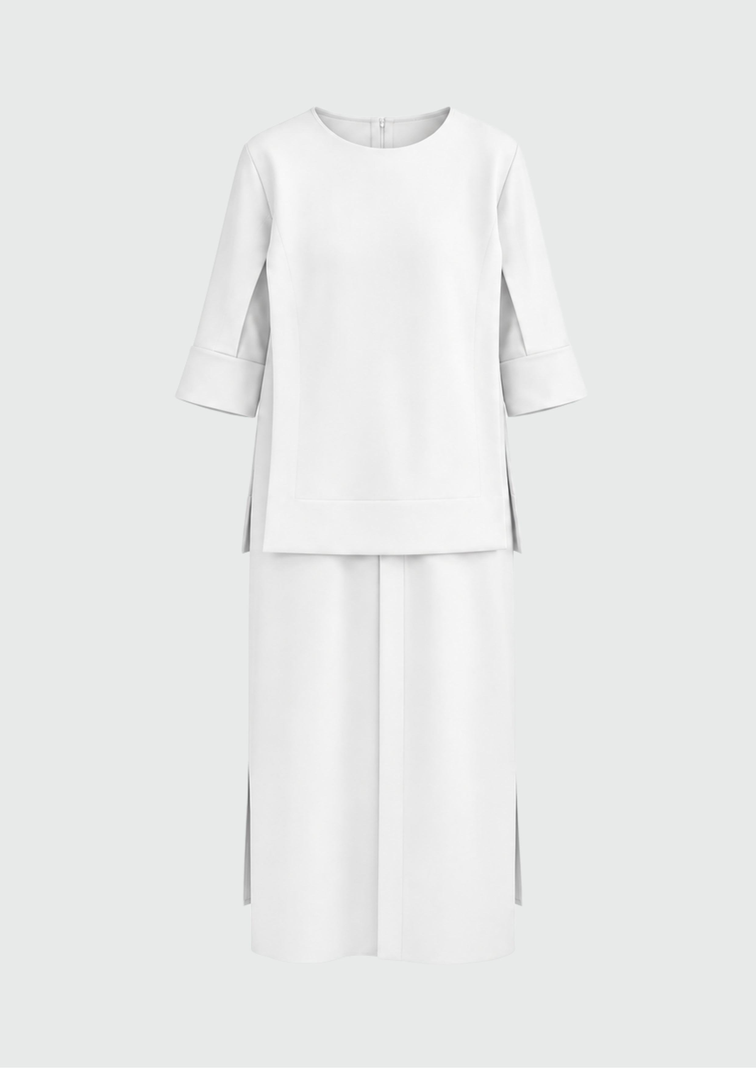 VESTIDO SOBREPOSTO COM MALHA