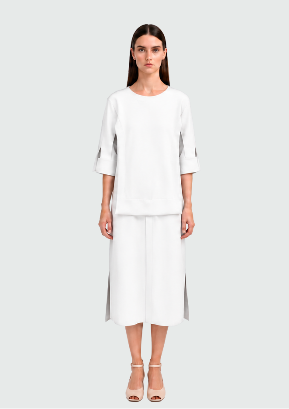 VESTIDO SOBREPOSTO COM MALHA
