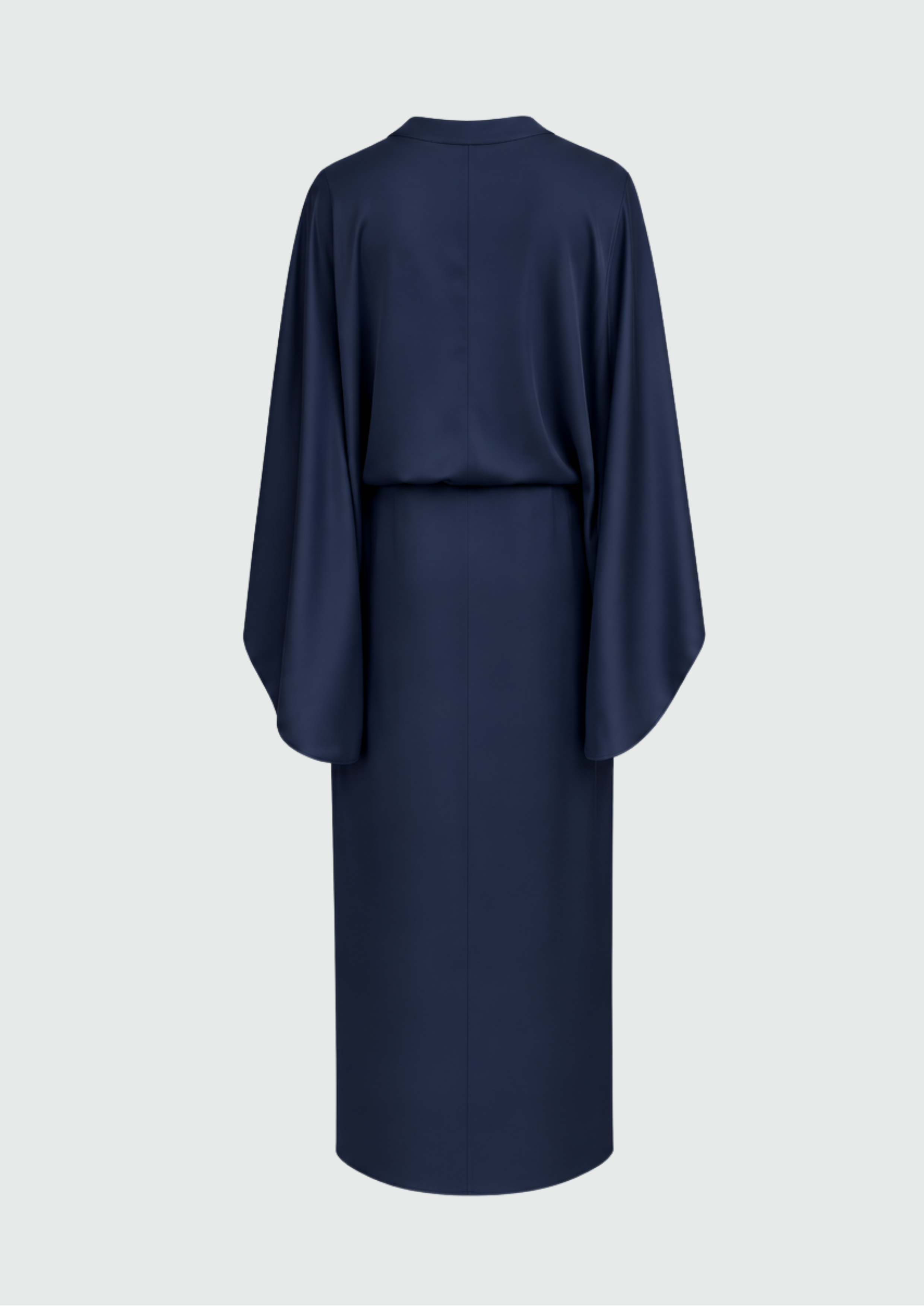 VESTIDO LONGO COM MANGA KIMONO