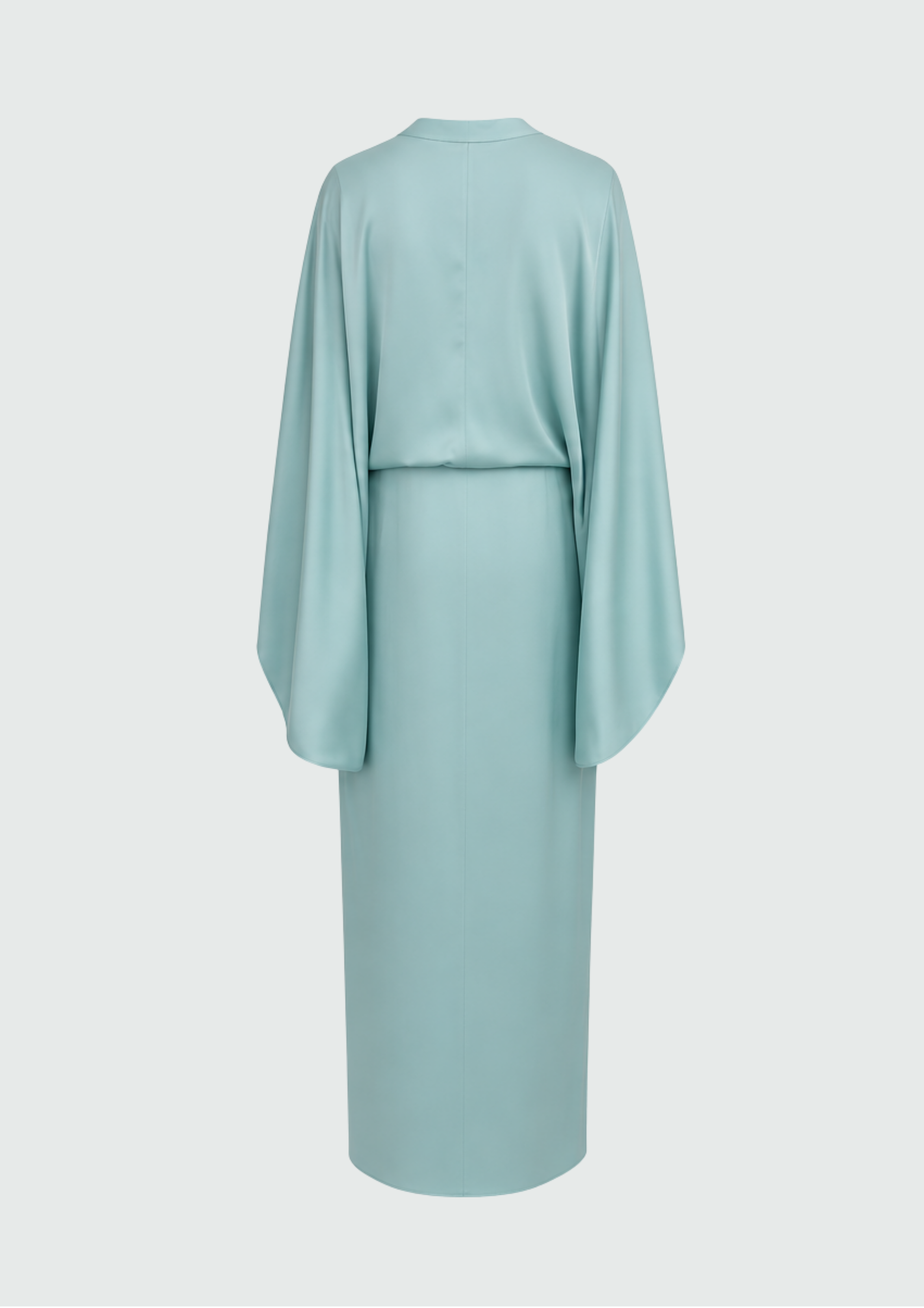 VESTIDO LONGO COM MANGA KIMONO