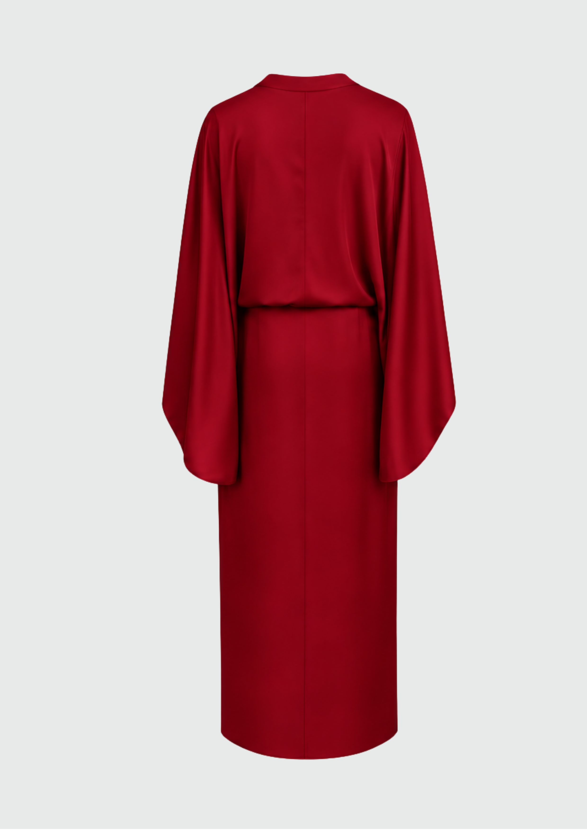 VESTIDO LONGO COM MANGA KIMONO