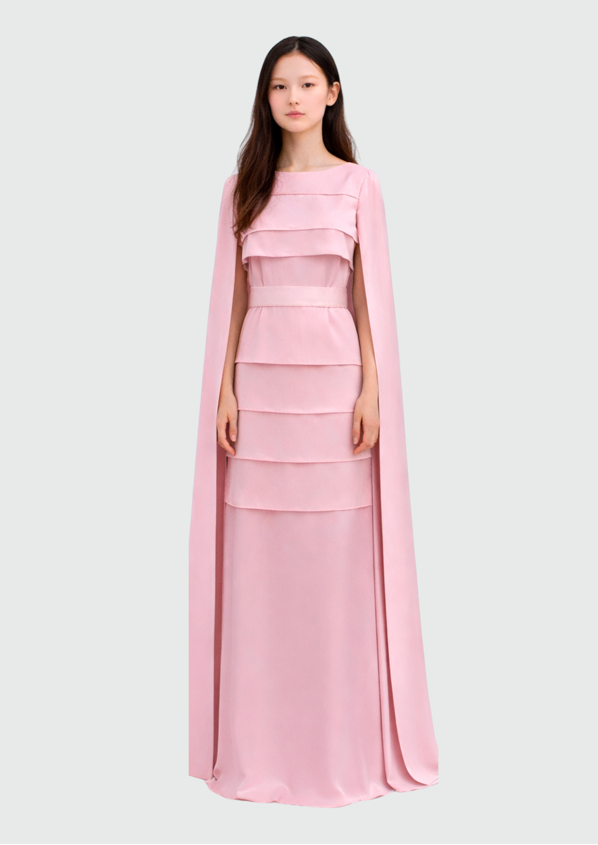 VESTIDO COLUNA EM CAMADAS