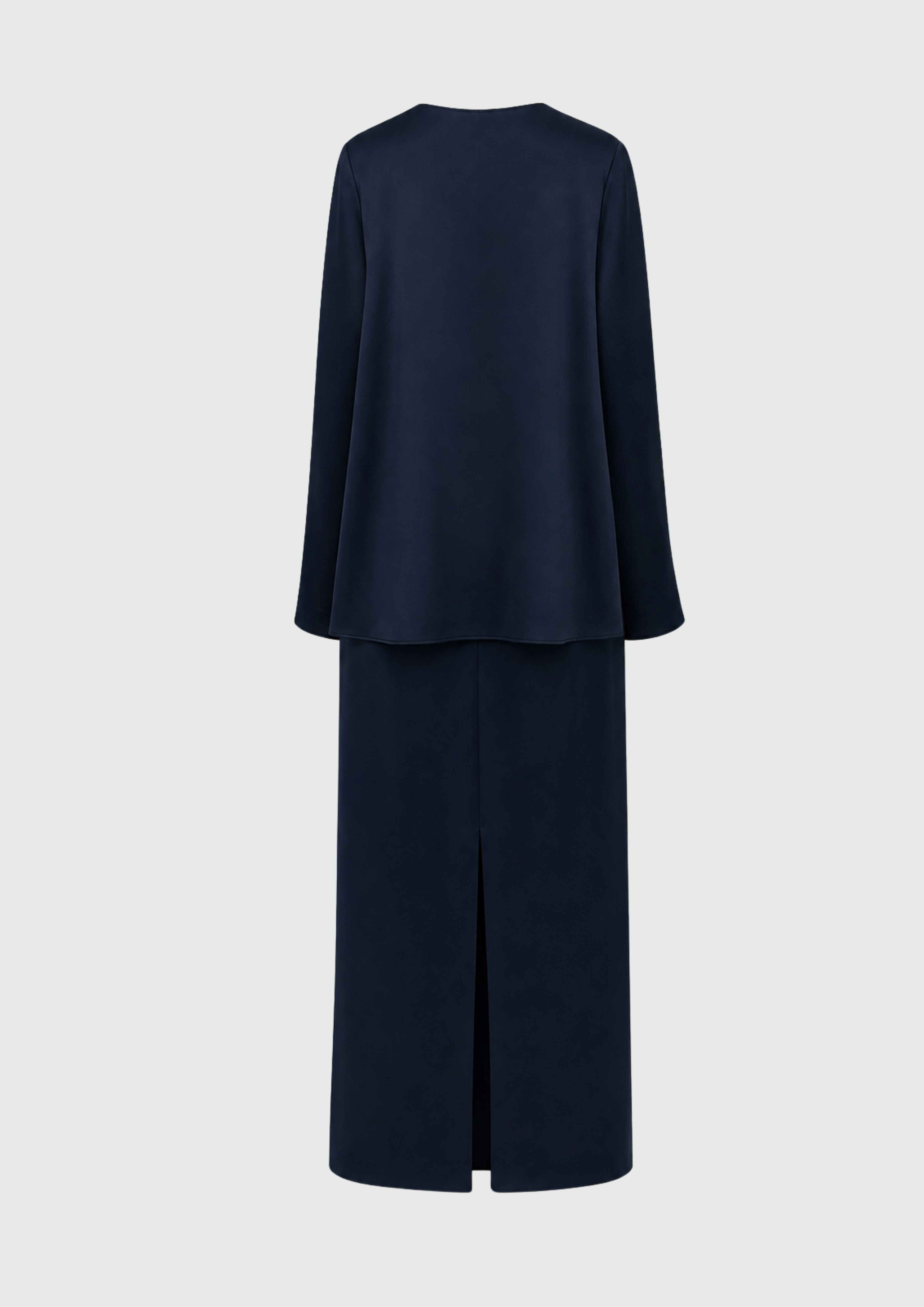 VESTIDO FESTA COLUNA COM CAPA