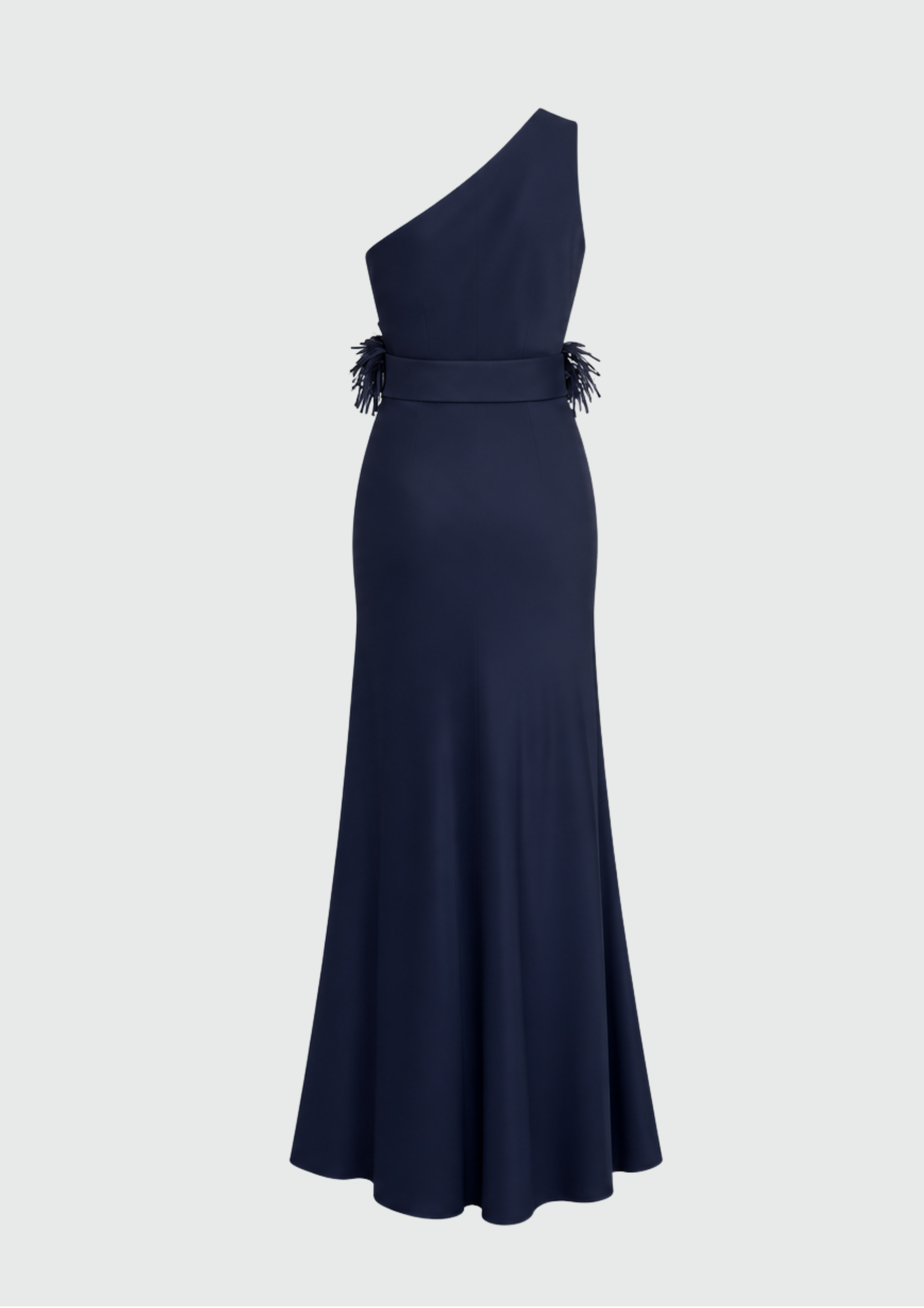 VESTIDO OMBRO SÓ COM APLICAÇÕES