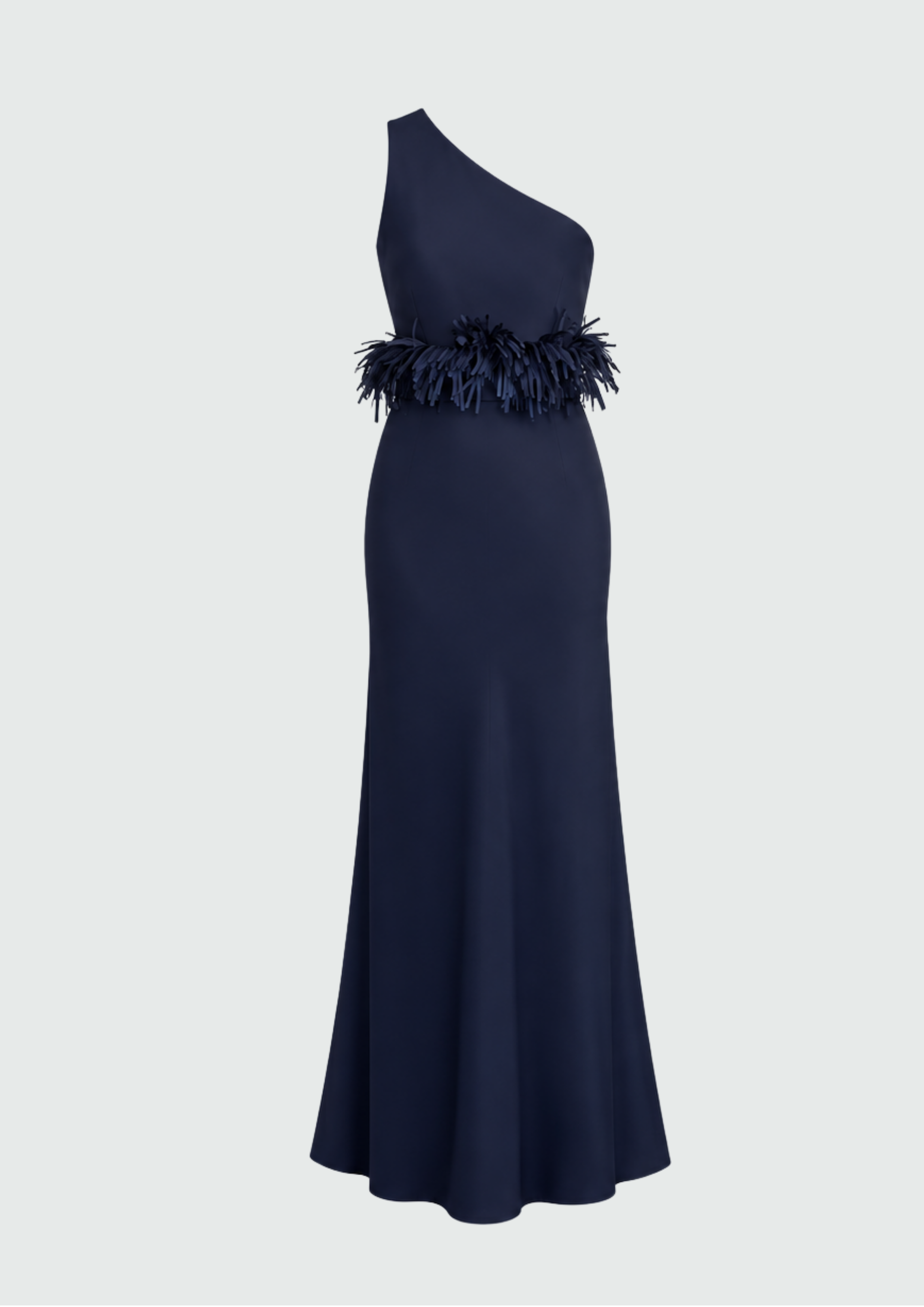 VESTIDO OMBRO SÓ COM APLICAÇÕES