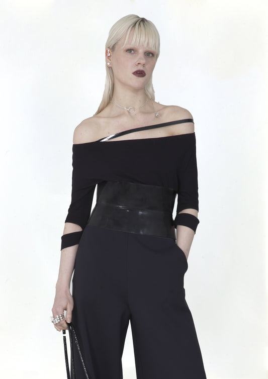 CINTO DE COURO ESPARTILHO