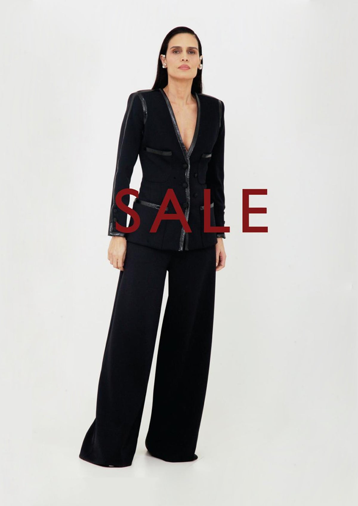 BLAZER DE JERSEY E VERNIZ