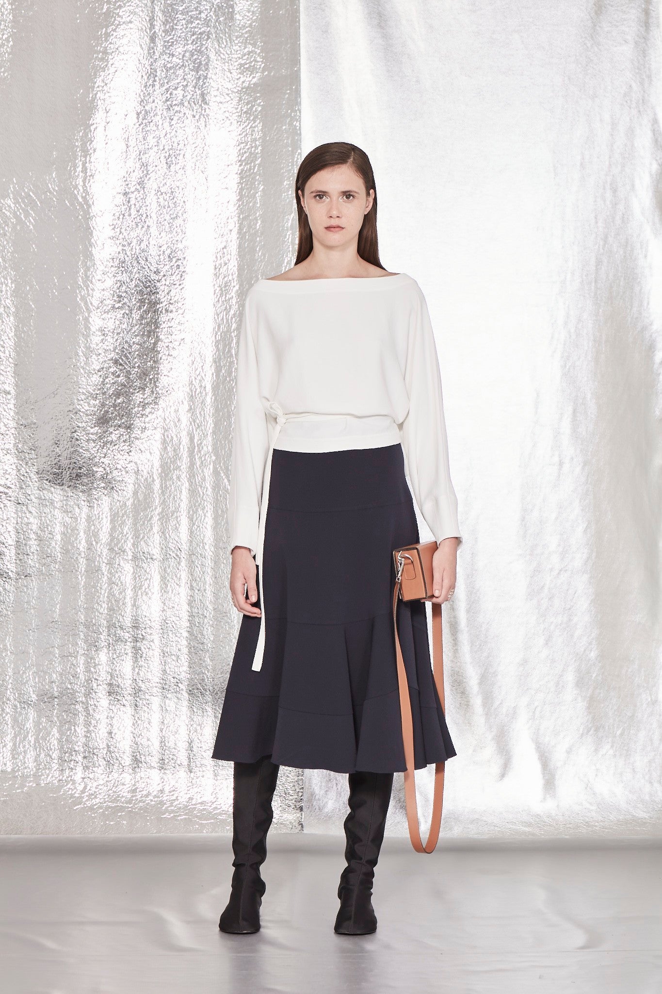 BLUSA RETÂNGULO DE CREPE