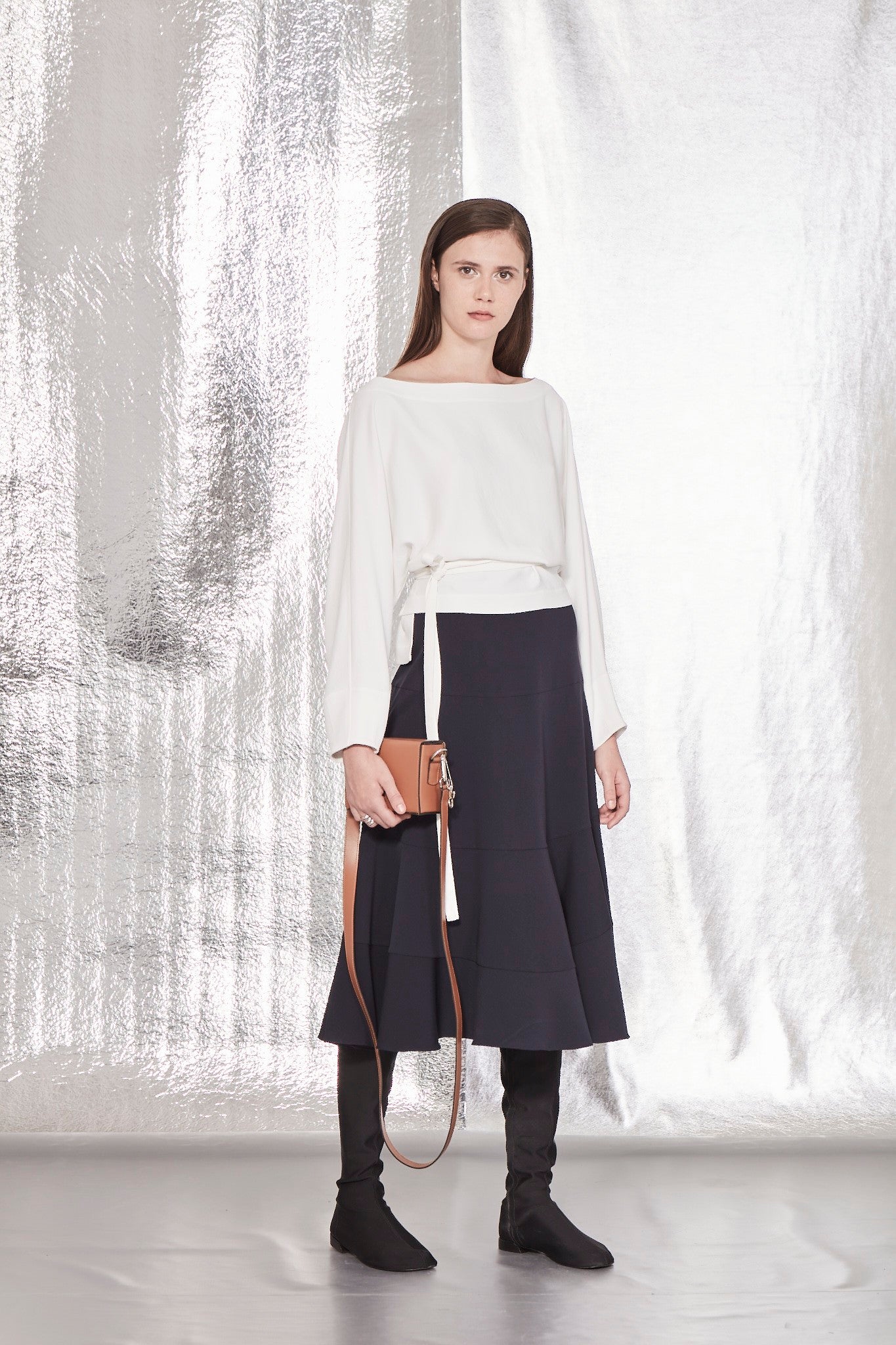 BLUSA RETÂNGULO DE CREPE