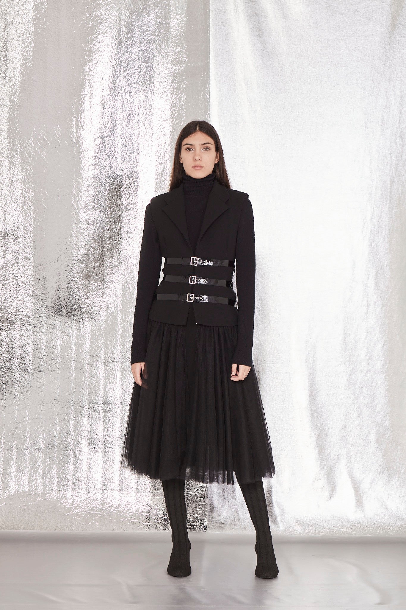 CAPA BLAZER TULE CREPE