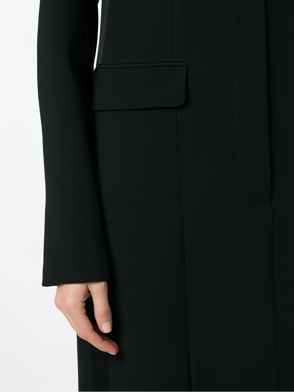 VESTIDO LONGO SMOKING DE CREPE