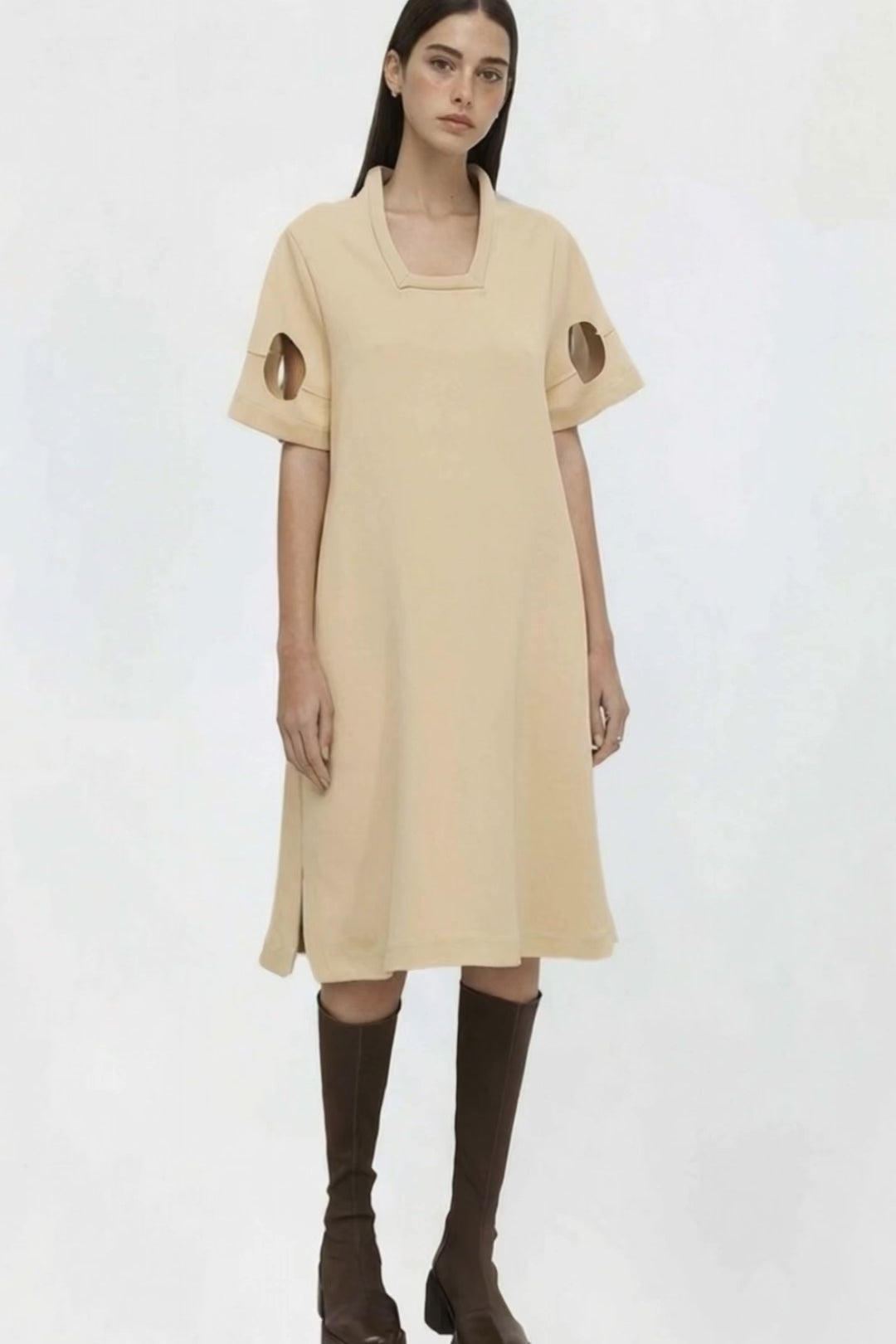 VESTIDO LINHA A COM GOLA