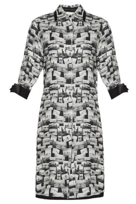 VESTIDO CHEMISE ESTAMPA SURF